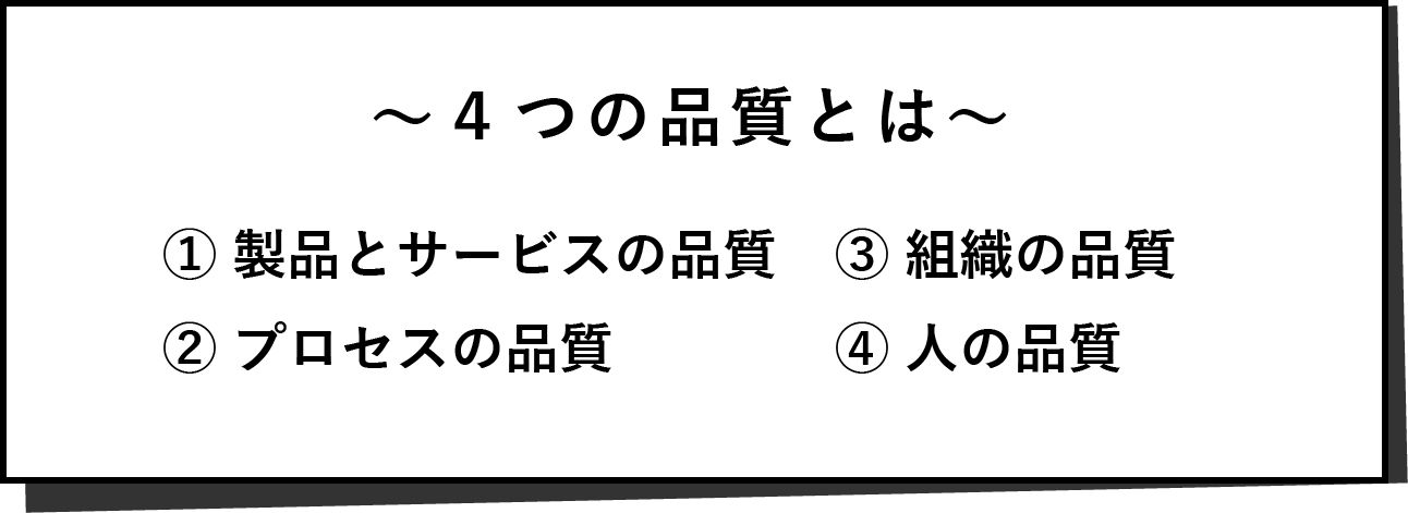 ～4つの品質とは～